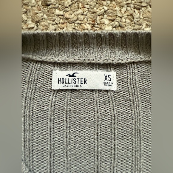 Hollister Tie-Front Crop Cable Knit Cardigan Size XS - Picture 6 of 8
